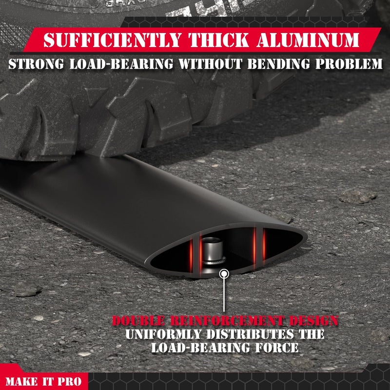 KitsPro 260 رطل قضبان علوية لجهاز جيب جراند شيروكي 2011-2021 (تناسب فقط القضبان الجانبية المخددة من المصنع) ، قضبان علوية من الألمنيوم المتين باللون الأسود غير اللامع - Image 5